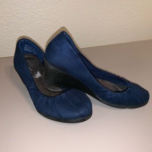 Navy Blue American Eagle wedges